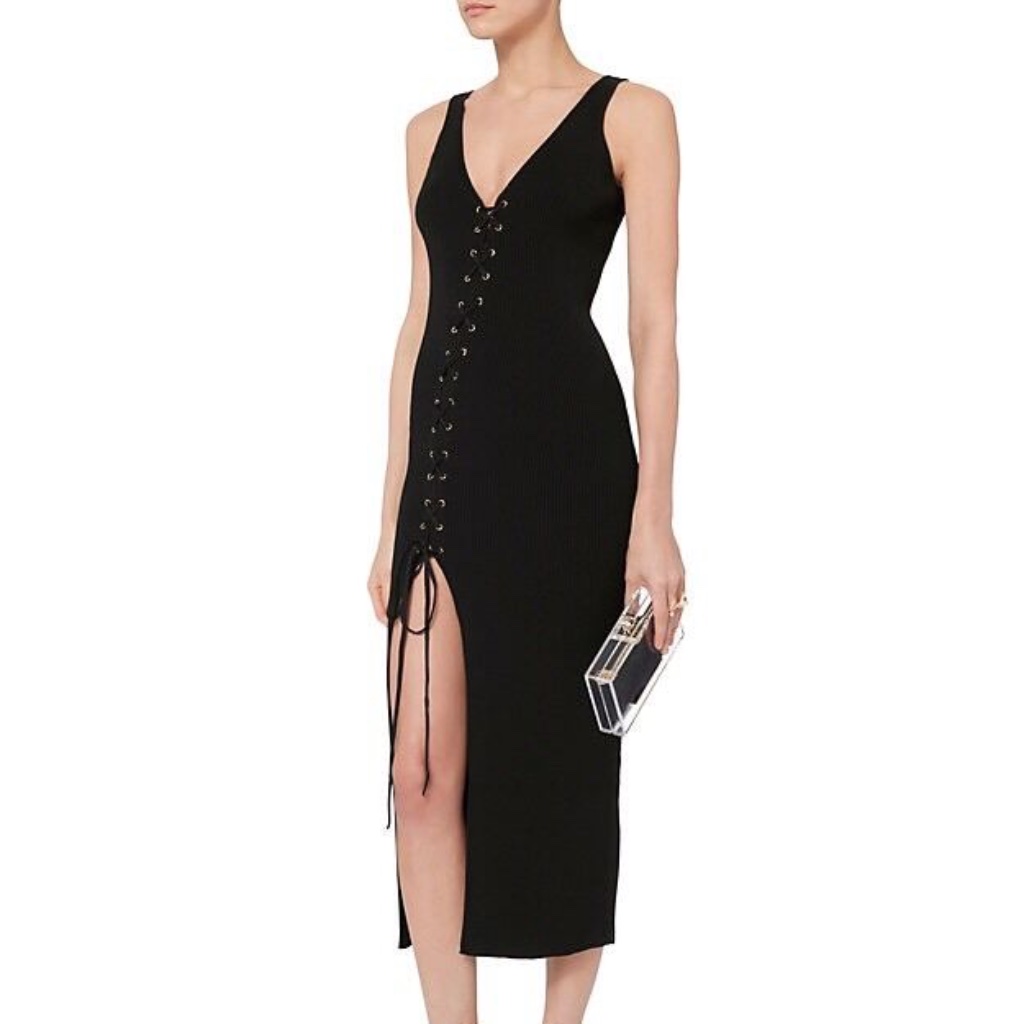 Ronny Kobo Angelina Dress In Black Sz Xs